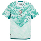 PUMA Men's Portugal World Cup 2026 Authentic Away Jersey White/Green Lagoon Front