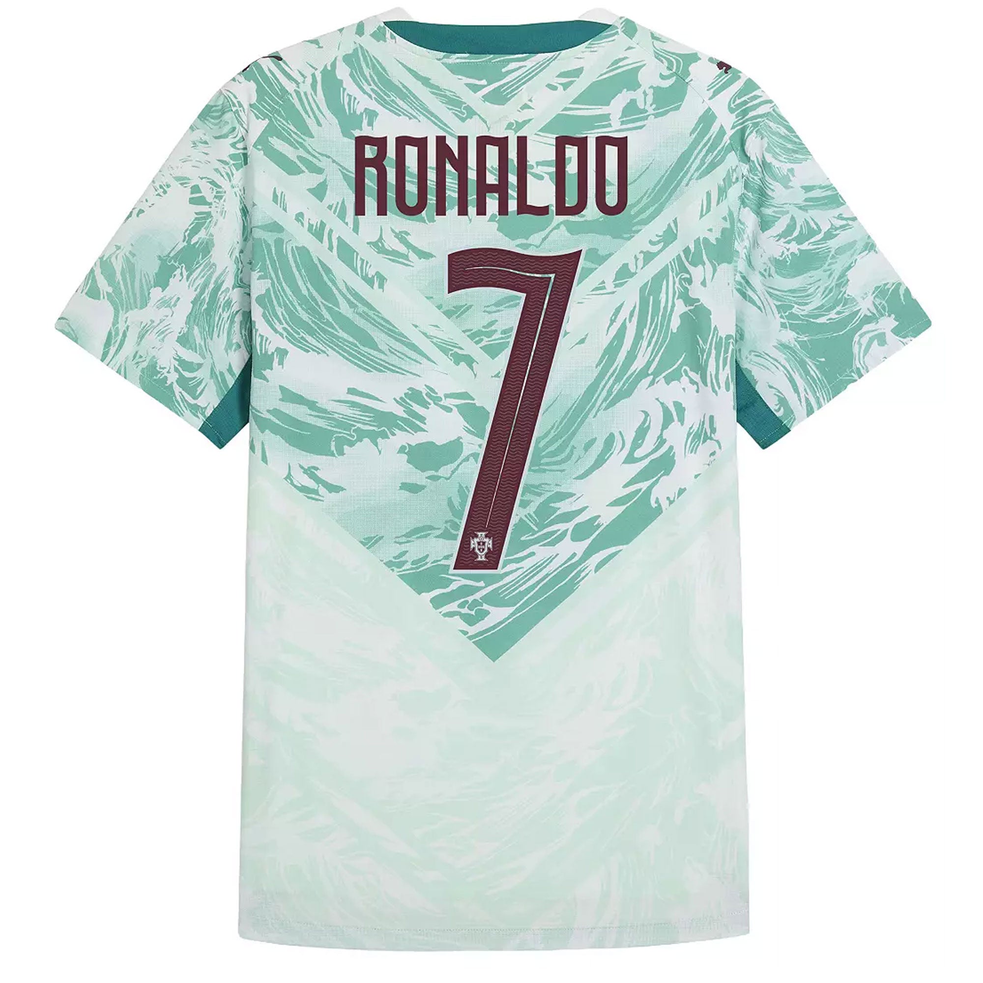 PUMA Portugal Men's Away Authentic Soccer Jersey w/ Ronaldo #7