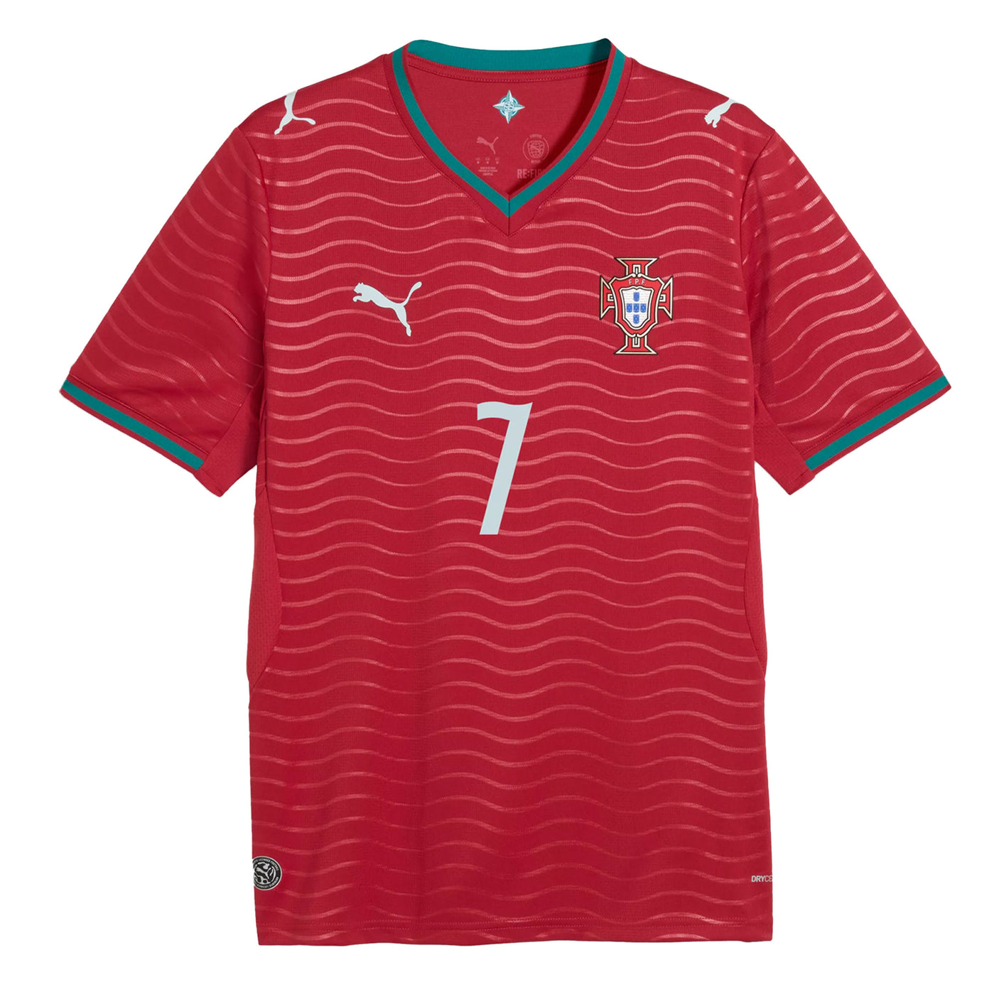 PUMA Mens Portugal World Cup 2026 Home Jersey w/ Ronaldo #7 Printing Front