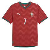 PUMA Men's Portugal World Cup 2026 Authentic Home Jersey w/ Ronaldo #7 Printing Front