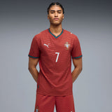 PUMA Men's Portugal World Cup 2026 Authentic Home Jersey w/ Ronaldo #7 Printing Model