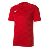 Puma Men's Team Final 21 Graphic Jersey Red/White Front