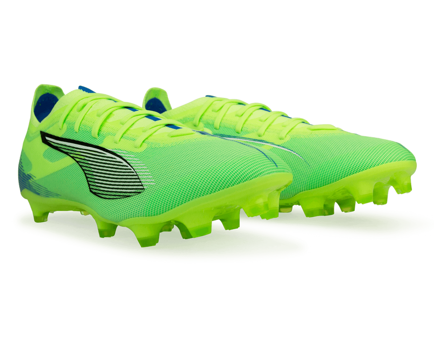 PUMA Men's Ultra 5 Match FG/AG Fizzy Apple/Puma White Together