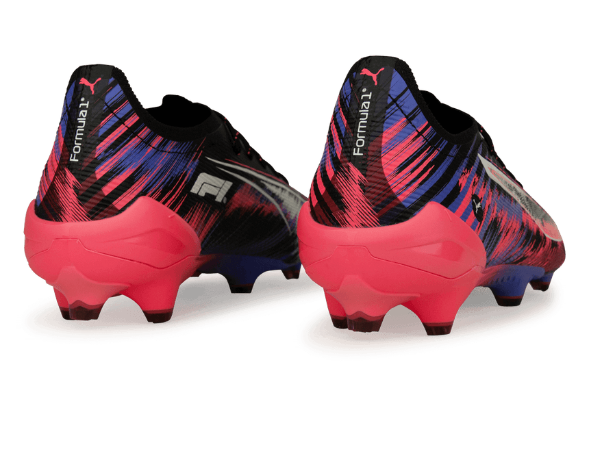 PUMA Men's Ultra 5 Ultimate F1 FG Black/Sunset Glow Rear