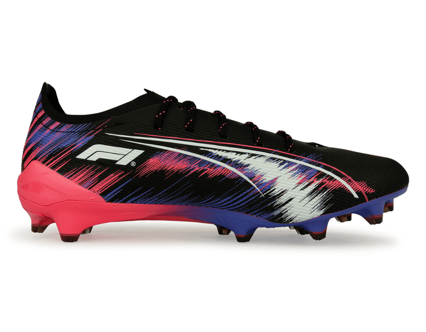 PUMA Men's Ultra 5 Ultimate F1 FG Black/Sunset Glow Side