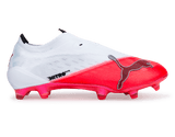 PUMA Men's Ultra Nitro 7 Ultimate Laceless FG Red/Black/White