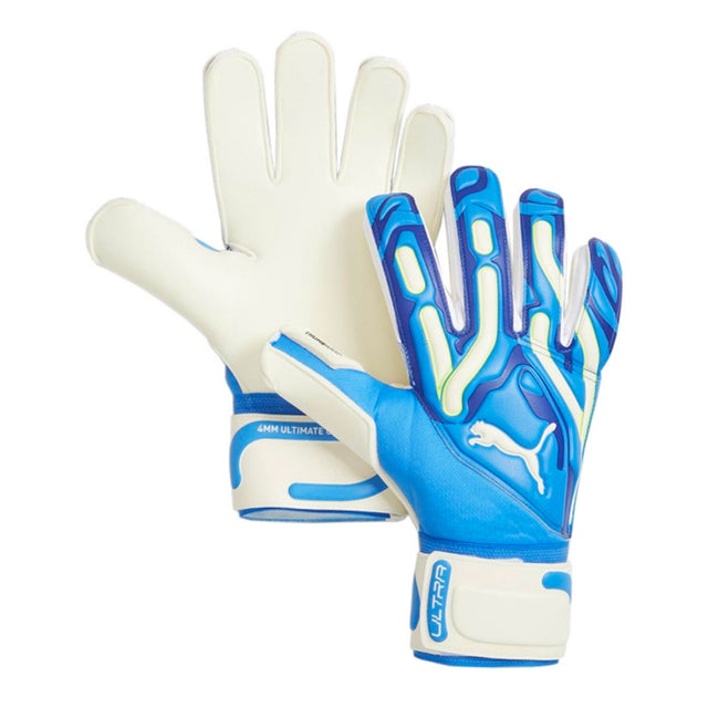 PUMA Men's Ultra Pro RC Goalkeeper Gloves Blue/White Both