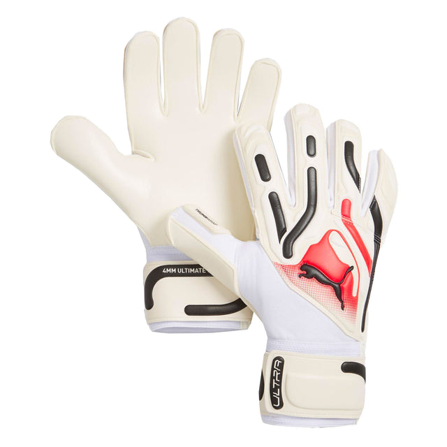 PUMA Men's Ultra Pro Rc Goalkeeper Gloves White/Red Front