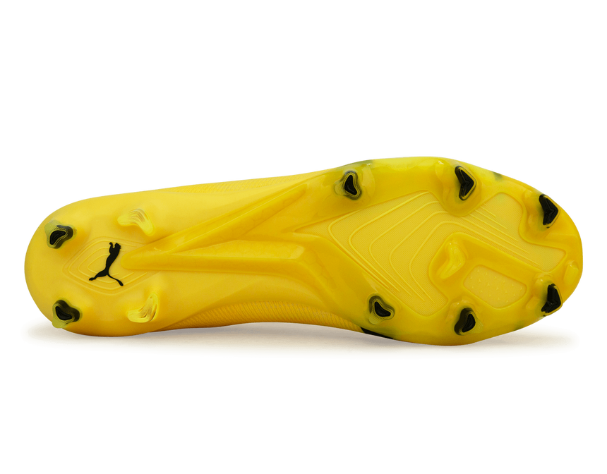 PUMA Men's Ultra Ultimate FG/AG Yellow Blaze/Black Sole