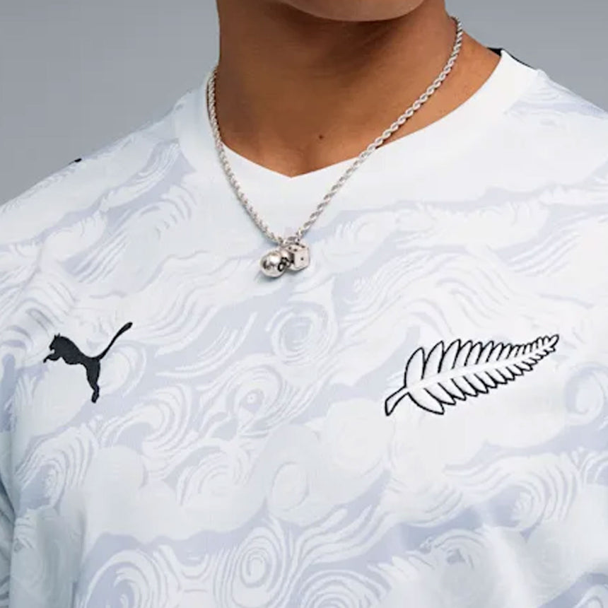PUMA New Zealand Men's Away Stadium 2026 Jersey White/Silver Mist Crest