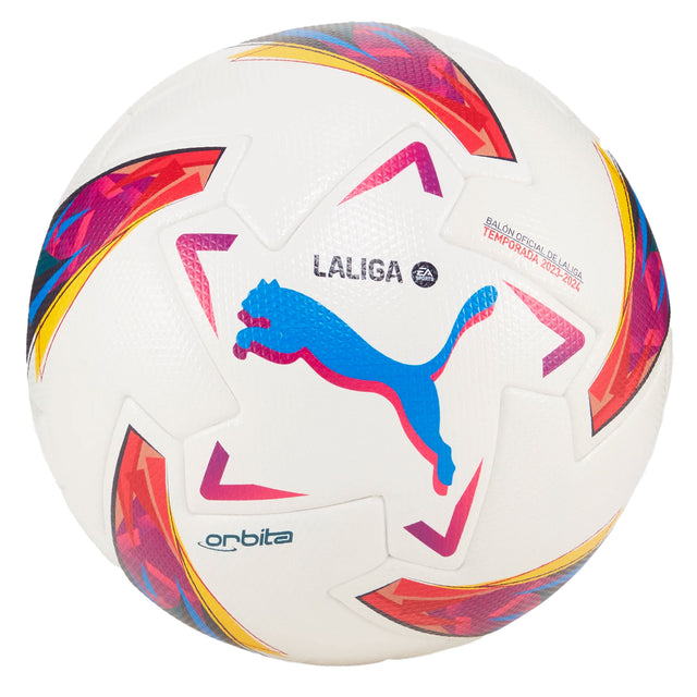 PUMA Orbita La Liga 1 FIFA Pro Match Soccer Ball White/MultiColor Front