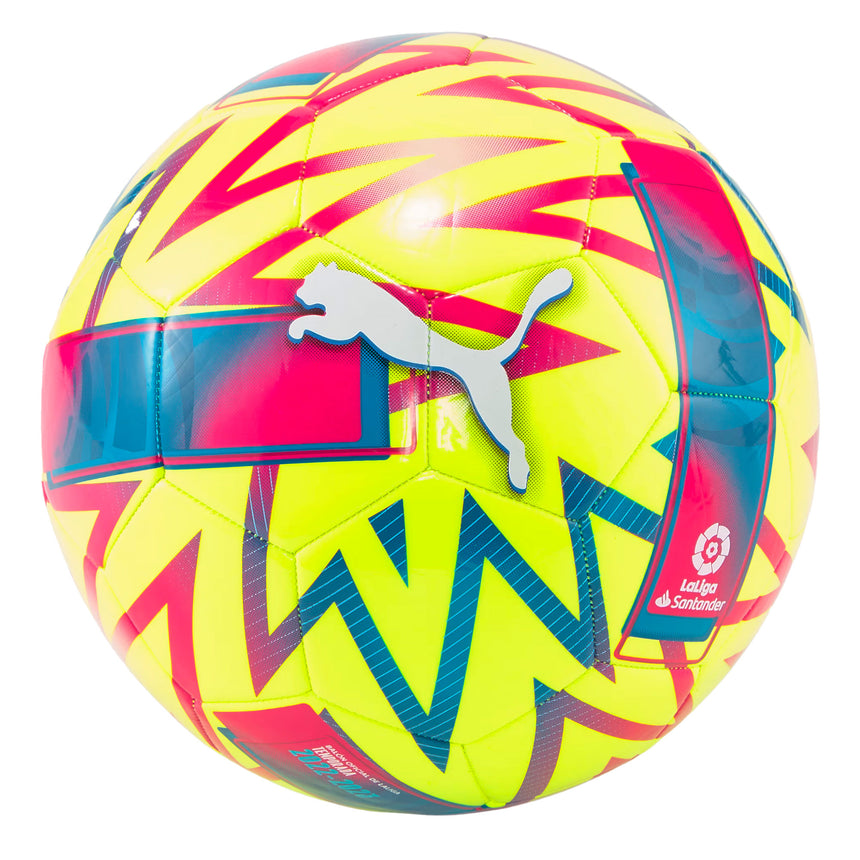 PUMA Orbita La Liga 1 MS Ball Yellow/Purple Front