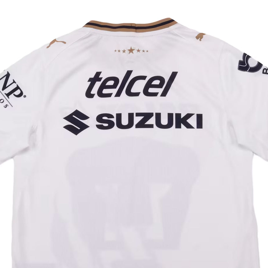PUMA Pumas UNAM Kids Away Stadium 2026/27 Jersey White/Navy Neck