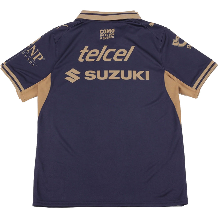 PUMA Pumas UNAM Kids Home Stadium 2026/27 Jersey Navy/Gold Back