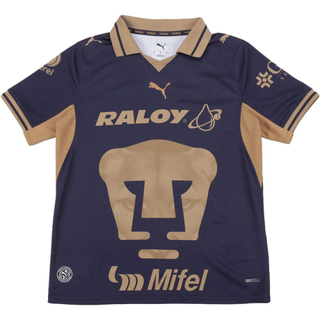 PUMA Pumas UNAM Kids Home Stadium 2026/27 Jersey Navy/Gold Front