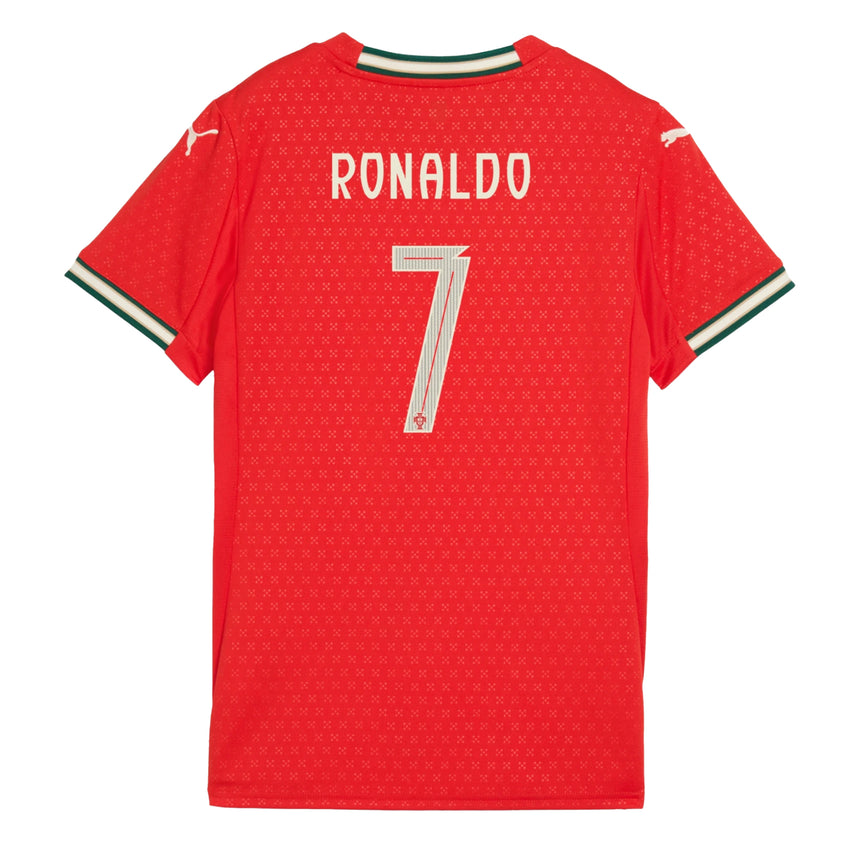 PUMA Women's Portugal 2025/26 Home Jersey w/ Ronaldo #7 Printing Back