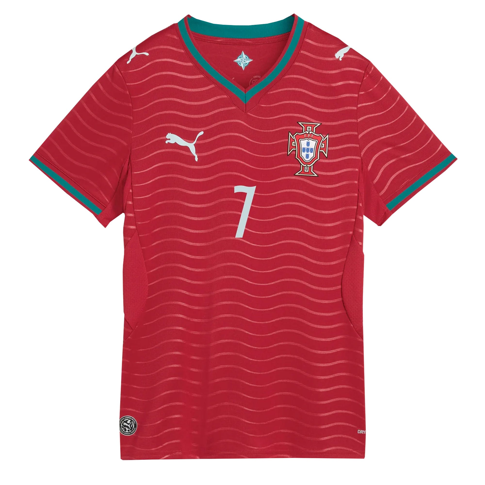PUMA Portugal Women's Home Stadium Soccer Jersey w/ Ronaldo #7