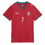 PUMA Women's Portugal World Cup 2026 Home Jersey w/ Ronaldo #7 Printing Front
