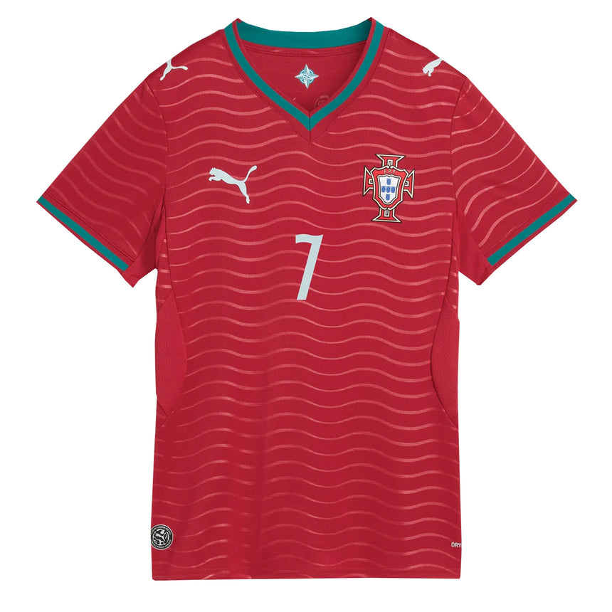 PUMA Women's Portugal World Cup 2026 Home Jersey w/ Ronaldo #7 Printing Front