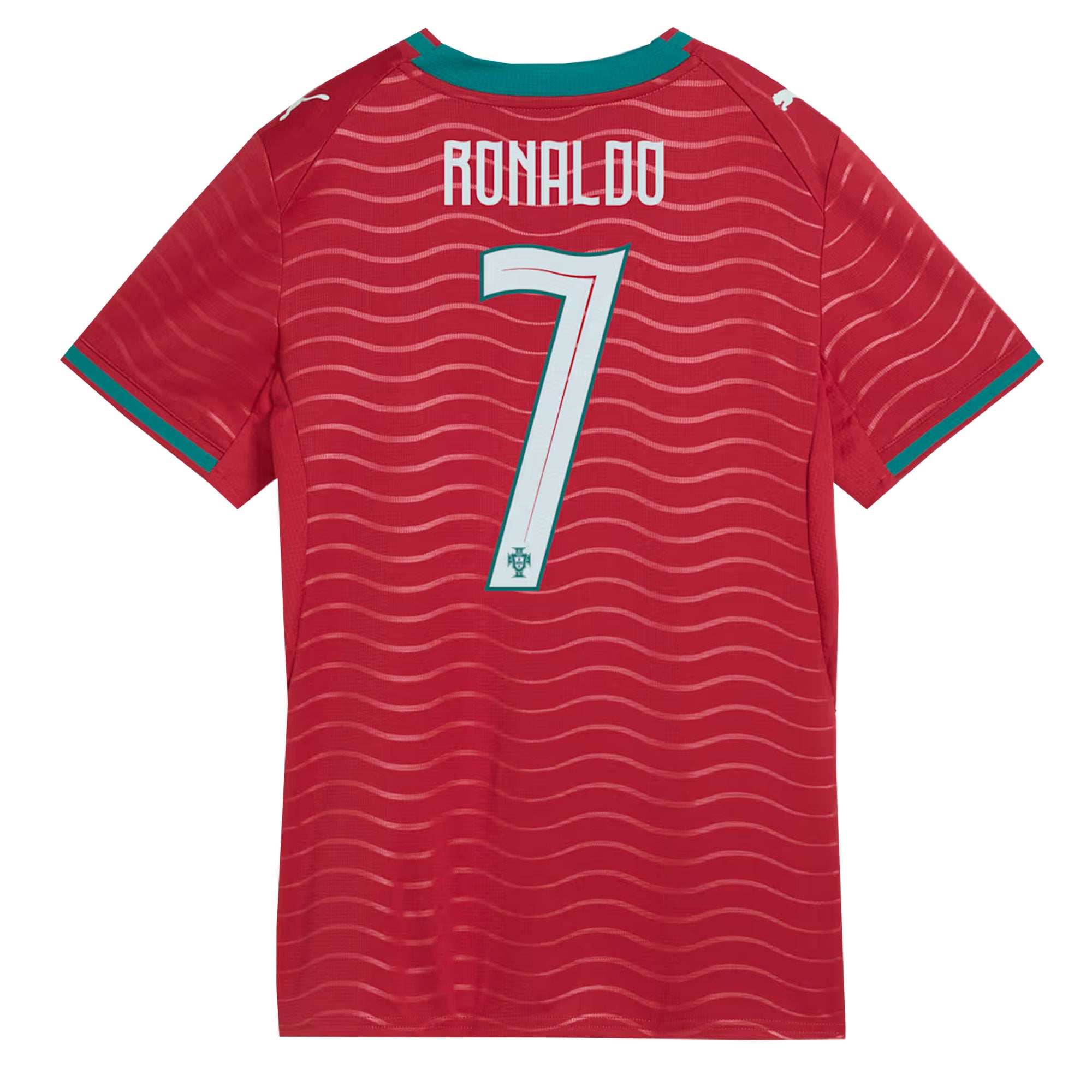 PUMA Portugal Women's Home Stadium Soccer Jersey w/ Ronaldo #7