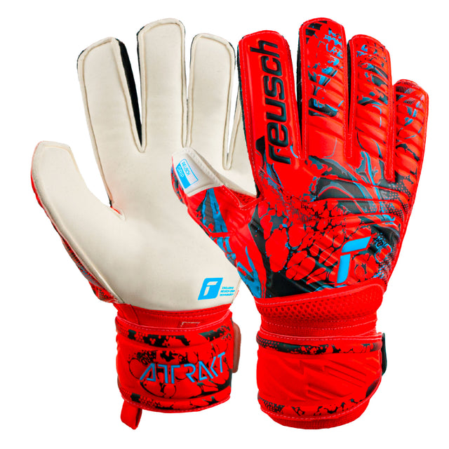 Reusch Attrakt Grip Goalkeeper Gloves Red Both