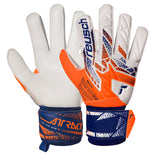 Reusch Attrakt Solid Goalkeeper Gloves Shocking Orange/Energize Blue Both