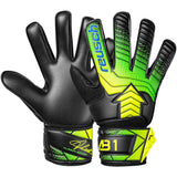 Reusch Kids Attrakt AB1 Solid Goalkeeper Gloves Black/Safety Yellow Both