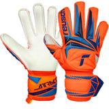 Reusch Kids Attrakt Advance Goalkeeper Gloves Orange/Blue Both
