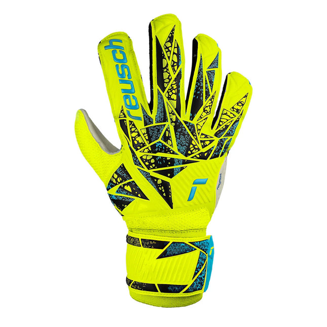 Reusch Kids Attrakt Solid Goalkeeper Gloves Safety Yellow/Future Blue ...
