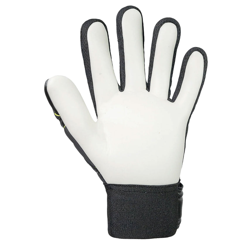 Reusch Kids Attrakt Starter Solid Fingersave Goalkeeper Gloves Black/Yellow Back