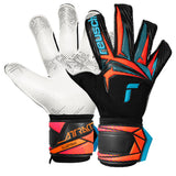 Reusch Men's Attrakt Advance Evolution Glue Print Goalkeeper Gloves Black/Orange Both