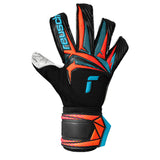 Reusch Men's Attrakt Advance Evolution Glue Print Goalkeeper Gloves Black/Orange Front