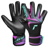 Reusch Men's Attrakt Duo Pulse Goalkeeper Gloves Black/Turquoise Both