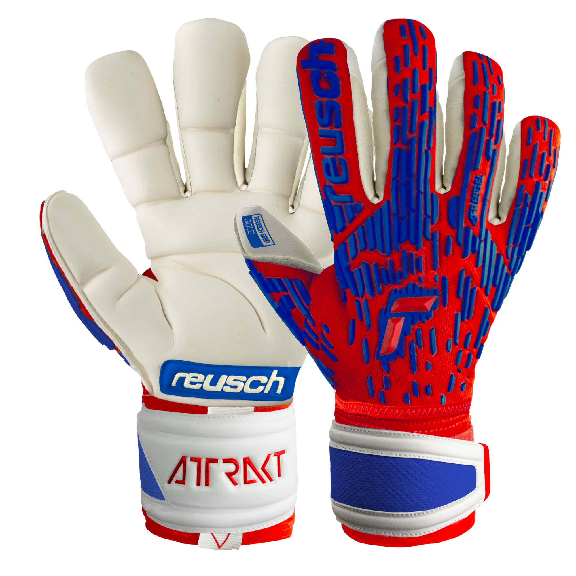 Reusch Attrakt Solid Goalkeeper Gloves – Unisex Adult, Durable Foam, Elastic Cuff, For Training & Casual Play