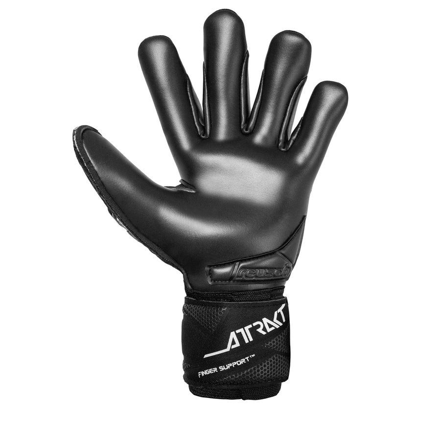 Reusch Men's Attrakt Freegel Infinity Fingersave Goalkeeper Gloves Black/White Back