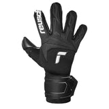 Reusch Men's Attrakt Freegel Infinity Fingersave Goalkeeper Gloves Black/White Front