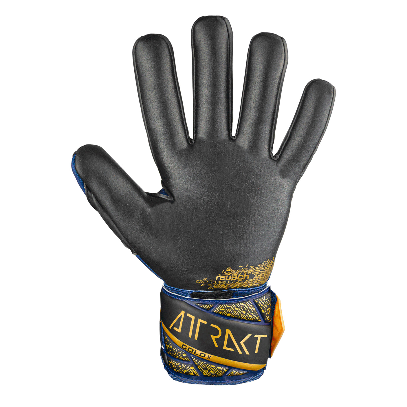 Reusch Men's Attrakt Gold X NC GoalKeeper Gloves Black/Blue Back
