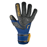 Reusch Men's Attrakt Gold X NC GoalKeeper Gloves Black/Blue Front