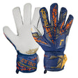 Reusch Men's Attrakt Grip Goalkeeper Gloves Premium Blue/Gold Both