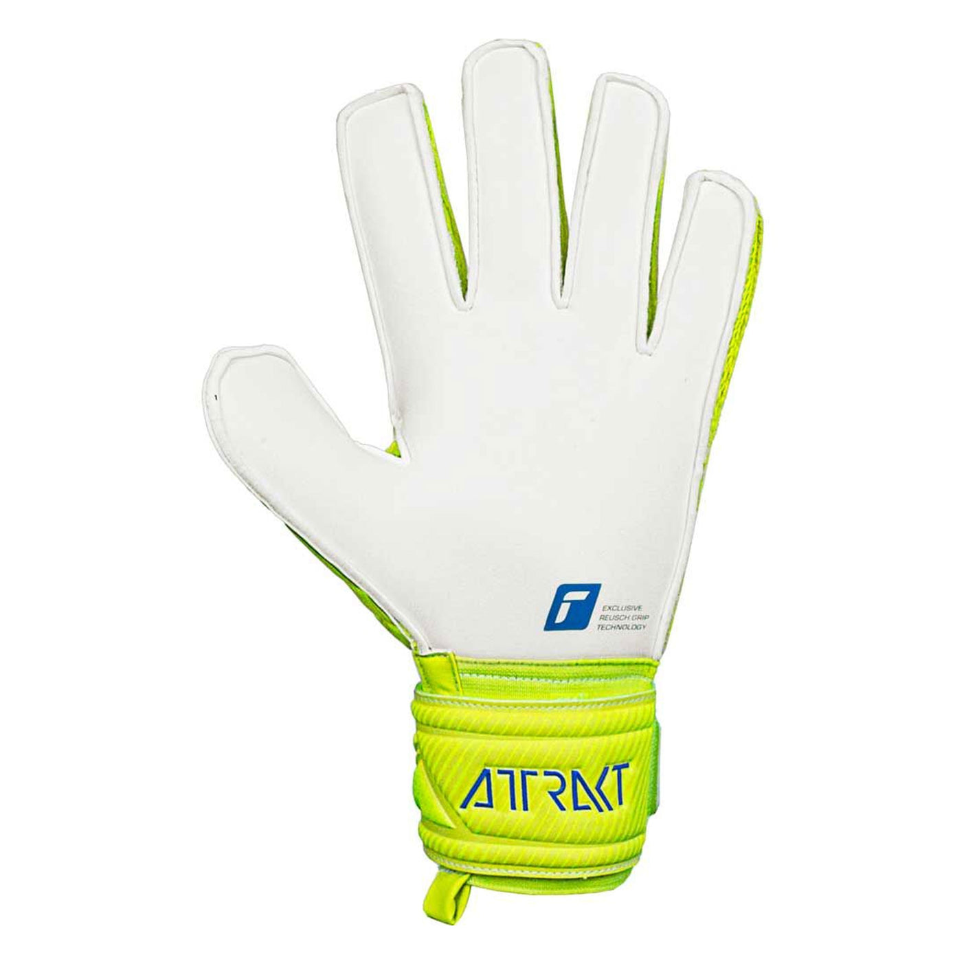 Reusch Men's Attrakt Grip Goalkeeper Gloves Yellow/White Back