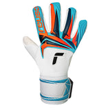 Reusch Men's Attrakt Speed Bump Goalkeeper Gloves White/Light Blue Front