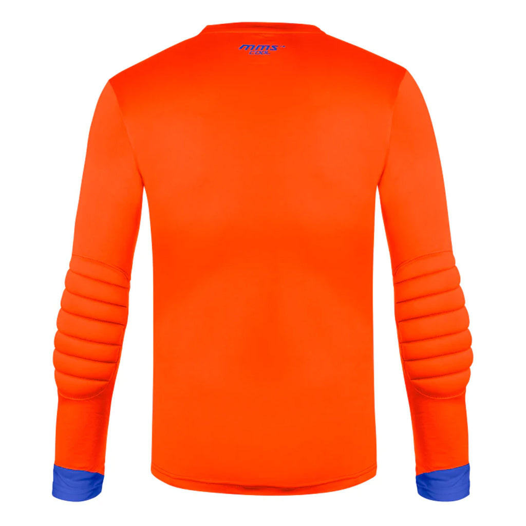 Reusch Men's Match Long Sleeve Padded Goalkeeper Jersey Orange/Blue Back