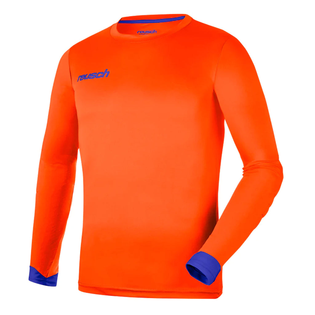 Reusch Men's Match Long Sleeve Padded Goalkeeper Jersey Orange/Blue Front