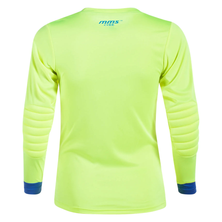 Reusch Men's Match Long Sleeve Padded Goalkeeper Jersey Yellow/Blue Back