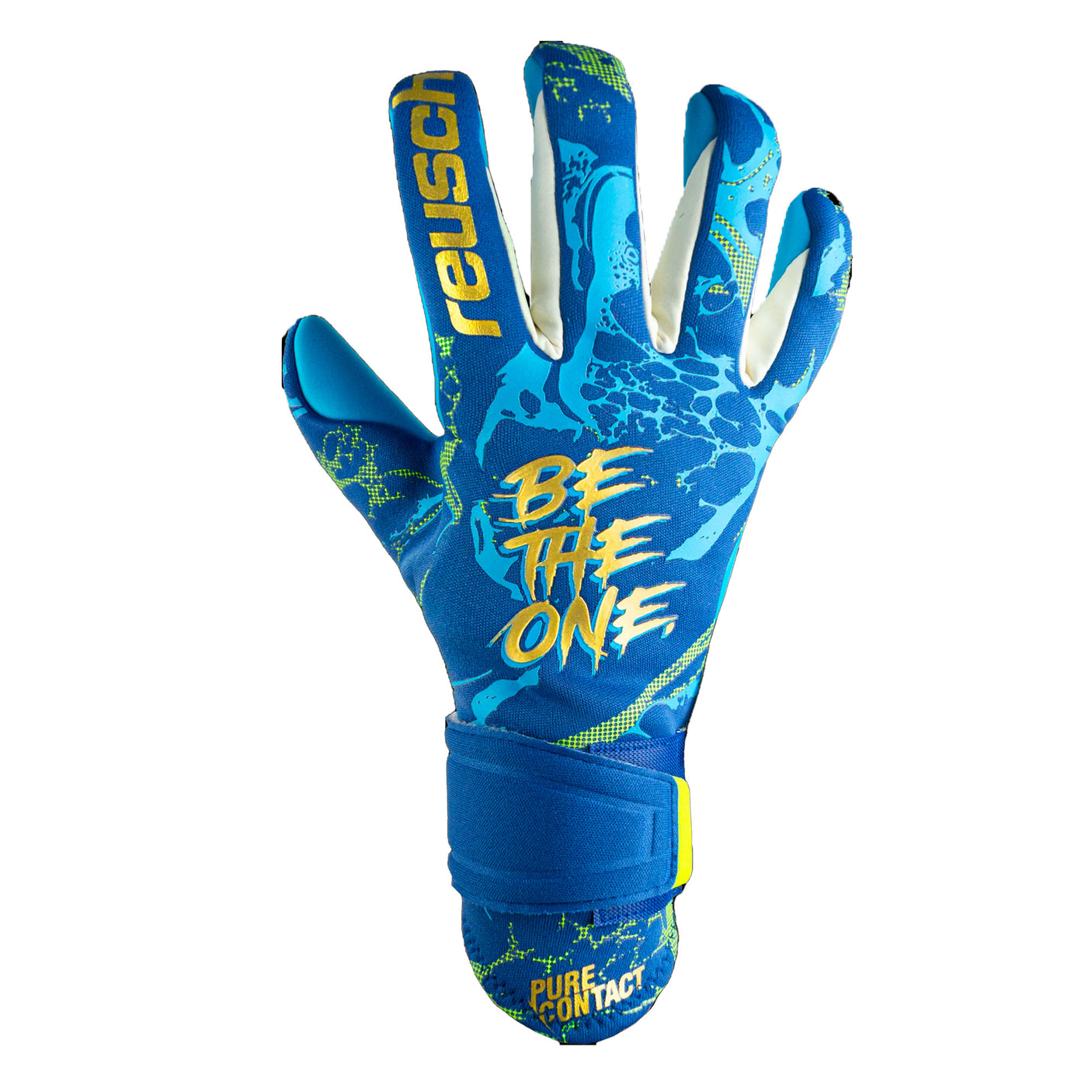 Reusch Men's Pure Contact Aqua Goalkeeper Gloves Blue Front