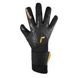 Reusch Men's Pure Contact Infinity Goalkeeper Gloves Gold/Black Front