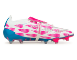 adidas Men's Predator Elite Foldover Tounge FG White/Blue/Pink Side