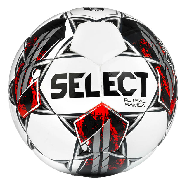 Select Samba Futsal Ball White/Red/Black Front