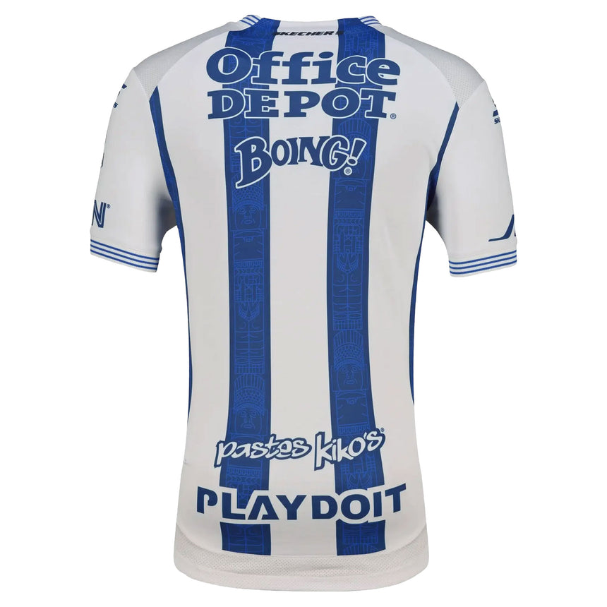 Skechers Pachuca Men's Home Stadium 2026/27 Jersey White/Blue Back