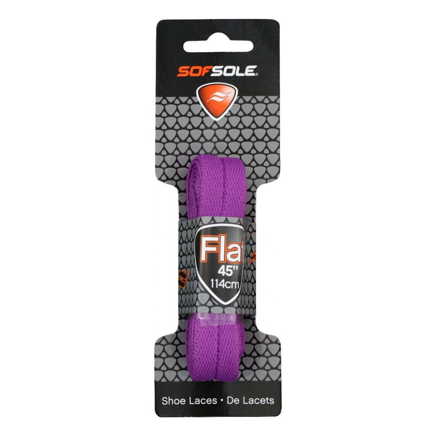 Sof Sole Flat Laces Bright Purple Front